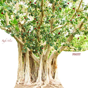 a tree with fruit that represents fruits of the spirit