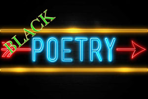 black poets colorful fluorescent lights image