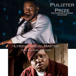 poem song image of pulizter prize winner kendrick lamar and E40