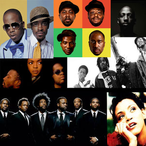 alternative hip hop artists big boi, tribe called quest, fugees, the roots